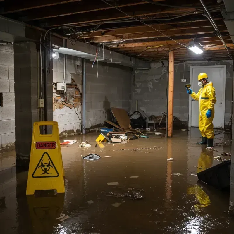 Flooded Basement Electrical Hazard in Meagher County, MT Property